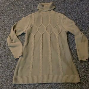 Grey turtleneck tunic